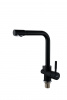 СМЕСИТЕЛЬ д/кухни  DIKALAN "Утка" ЧЕРНЫЙ КРАП с фильтром, высокий, на гайке картридж 40мм/B4098-7