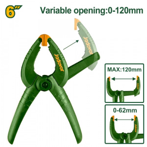 Зажим ручной 6" 120мм пружинный  JADEVER JDCP5396