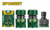 Набор поливочный 1/2-3/4  (соединители 3/4",1/2",1/2" с аквастопом) JADEVER JDQC2E33/48