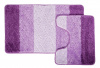  Набор ковриков д/ванной  BOMBINI SILVER Серебро 50*80/50*40 (2шт) Lilac лиловый/SLV201824