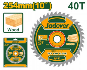 Диск пильный по дереву 254*30мм 40зубов JADEVER JDTC1K09