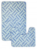 Набор ковриков  д/ванной AQUADOMER Фиеста 50*80/50*40 (2шт) Blue F003 (голубой) 1/50