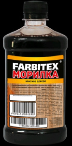 Морилка водная Махагон 0,5л деревозащитная/FARBITEX/20
