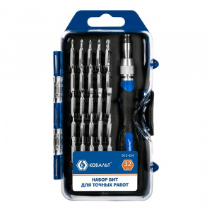 Отвертка со сменными битами 32шт д/точных работ КОБАЛЬТ