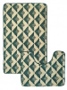  Набор ковриков  д/ванной AQUADOMER Фиеста 60*100/50*60 (2шт) Green F002 (зеленый) 1/50