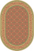  Коврик  ЖАККАРДОВЫЙ  80*120см (циновка) Овал МИКС/Россия