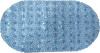 Коврик противоскользящий ПВХ для ванной 65х34 "Линза" голубой 