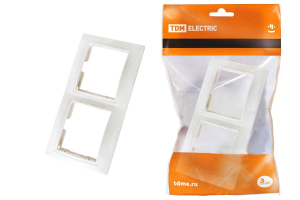 Рамка 2-ая горизонтальная белая/Таймыр/TDM