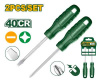 Набор отверток  2шт (SL6.5/PH2*100мм) пласт.ручка JADEVER JDSS2302/80