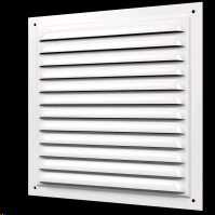 Решетка вентил. металлич. 12,5*12,5см БЕЛЫЙ (сталь) (100шт)