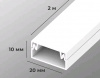 Кабель-канал 20*10 мм (96м/48шт. в уп) Россия