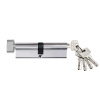 90 Цилиндр алюминиевый ЦМВ 90мм (45/45) (5кл.перф.вертушка) (хром) (10шт) TRODOS