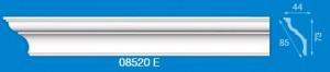 Плинтус 2 м экструдированный 08520Е 44*73/60 NEW