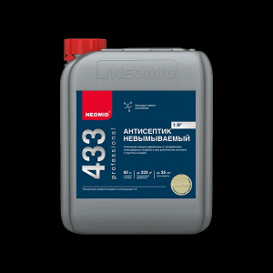 АНТИСЕПТИК невымываемый 5кг Neomid 433 SuperEco /НЕОМИД/4