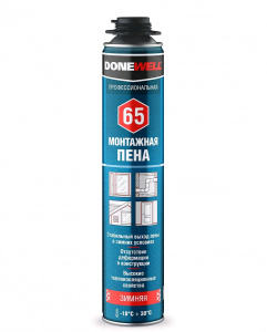 Пена монтажная ПРО ЗИМА 65л DONEWELL  АКЦИЯ