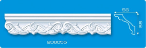 Плинтус 2,0м 208055 56*55/волна/45