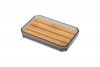 Мыльница полипропилен/бамбук  12х8х2см  "Оникс"/Рыжий кот