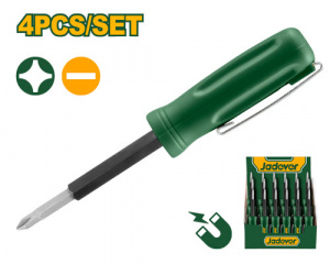 Отвертка карманная в форме ручки 4в1 JADEVER JDSS2J04/144