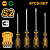 Набор отверток  4шт (SL5/PH1*100мм,SL6/PH2*150мм) INGCO HKSDS0428