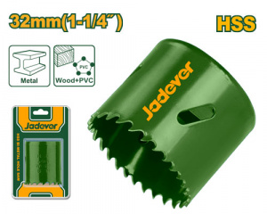 Коронка биметаллическая по металлу 32мм HSS JADEVER JDKJ1432/50