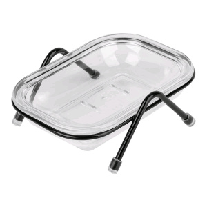 Мыльница металлическая АЕ-540 ЧЕРНАЯ (48х108х135)/SAKURA