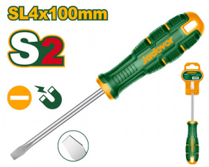 Отвертка шлицевая SL4 100мм S2 JADEVER JDSDA244