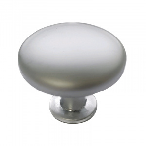 Ручка-кнопка "9095" серебро Trodos