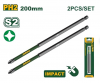 Набор бит (PH2*200мм) 2шт ударных JADEVER JDSV5K65