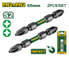Набор бит (PH2-PH2*65мм) 2шт ударных JADEVER JDSV3K62/300