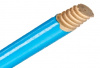 Черенок для швабр и щеток 120см со стандартной резьбой  дерев В ПЛЕНКЕ d=25мм В/С/25