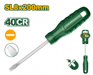 Отвертка шлицевая SL8 200мм одноцветная ручка JADEVER JDSD3988/144