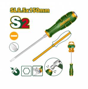 Отвертка шлицевая SL6.5 150мм S2 ударная  JADEVER JDQJ1266