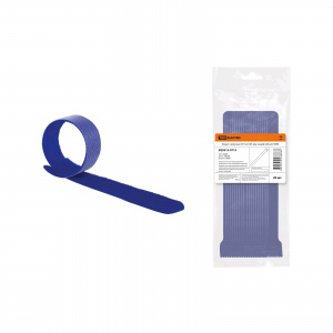 Хомут-липучка ХЛ 12х135 мм синий (20 шт) TDM