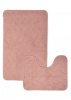  Набор ковриков д/ванной  AQUADOMER Marina 50*80/50*40 Pink (Розовый)/AM004