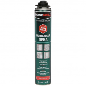 Пена монтажная ПРО всесезонная 45л DONEWELL 1000мл  (720гр) (12шт)
