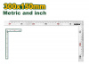 Угольник 30*15см столярный металл JADEVER JDSR4330/100