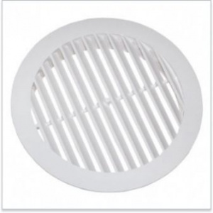 Решетка вентил. круглая пласт. D130мм с фланцем D100 (55шт)