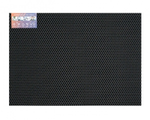  Коврик ЭВА Соты 68*83 см черный 1/10