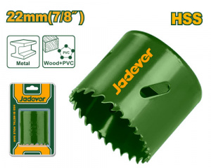 Коронка биметаллическая по металлу 22мм HSS JADEVER JDKJ1422/50