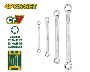 Набор ключей накидных Star, 4 шт JADEVER JDFR2404