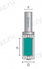 Фреза кромочная прямая 1020 2B D16 (рез) h30 (высота реза) d8мм (хвостовик) z2/Алмаз без НДС