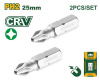 Набор бит (PH2*25мм)  2шт JADEVER JDSV1K12