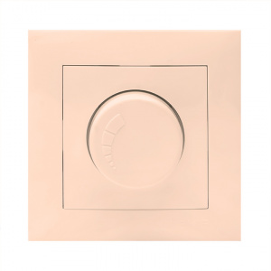 Диммер (Светорегулятор) 600W 220В кремовый Валенсия/EKF  PROxima