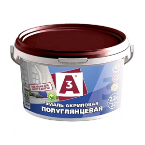 Эмаль акриловая  п/глянцевая белая 2,2кг А3 /4