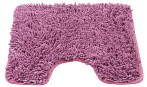  Коврик д/ванной с ВЫРЕЗОМ Макароны 50*50см Сиреневый