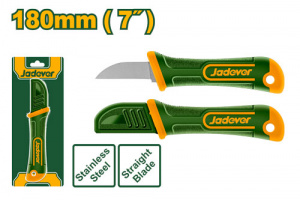 Нож электрика 180мм прямой с чехлом JADEVER JDSX8611/72
