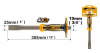 ЗУБИЛО плоское 305мм*25*19мм с протектором INGCO HCCL852519 INDUSTRIAL
