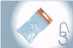 Крючок станд. для кольца КАНТРИ прозрачный/20шт