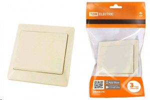 Выключатель 1-кл С/У сл. кость 10А/Ильмень/TDM