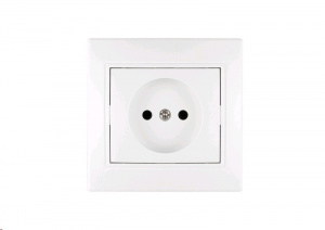Розетка 1м С/У белая 16А, КЕРАМИКА, 250В/TANGO